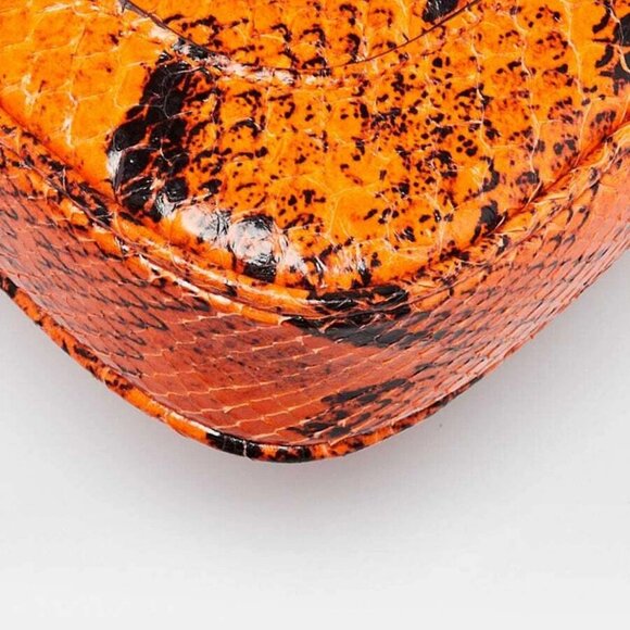Gucci Orange/Black Python Jackie Notte Mini Chain Bag - Picture 4 of 12